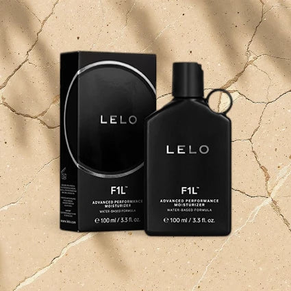 LELO F1L Advanced lubricante hidratante 100ml packaging con caja y botella base agua Alcoba Cómplice